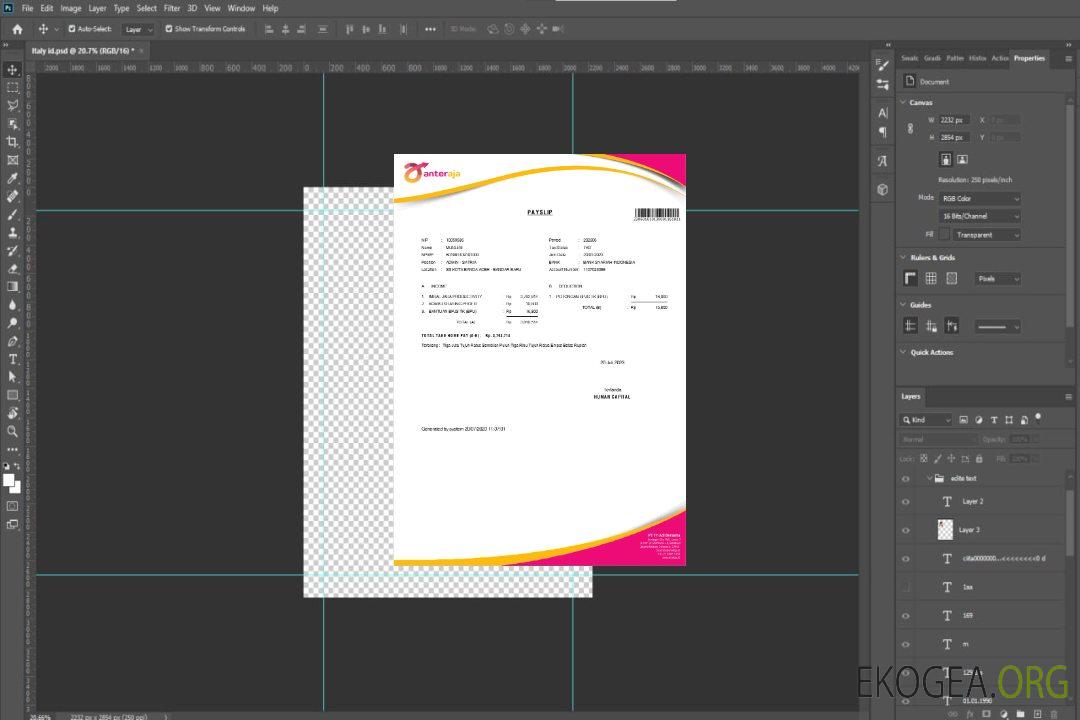 Modèle de fiche de paie des services techniques d'Anteraja aux formats Word et PDF.pdf, 1 template Modèle de fiche de paie des services techniques d'Anteraja aux formats Word et PDF.pdf, 1 template